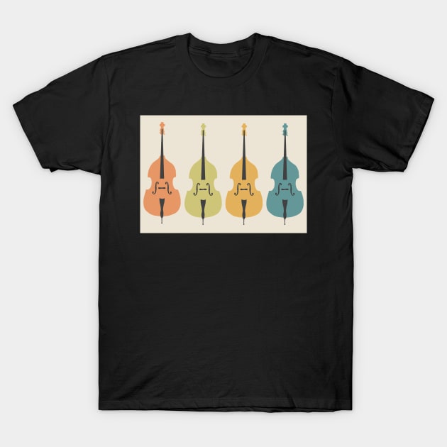 Double Bass quartet T-Shirt by NattyDesigns